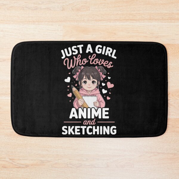 Item preview, just a girl who loves anime and sketching  designed and sold by jkrphoto.