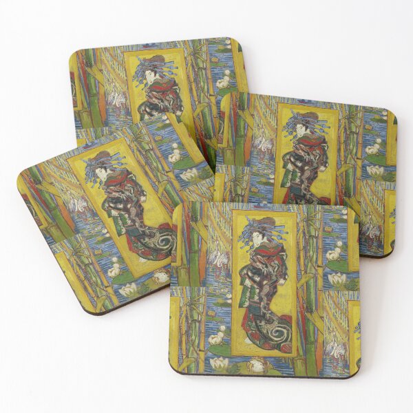 Item preview, Courtesan After Eisen by Vincent van Gogh: Japonisme Fine Art Poster designed and sold by artofuniverse.