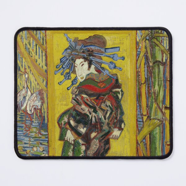 Item preview, Courtesan After Eisen by Vincent van Gogh: Japonisme Fine Art Poster designed and sold by artofuniverse.