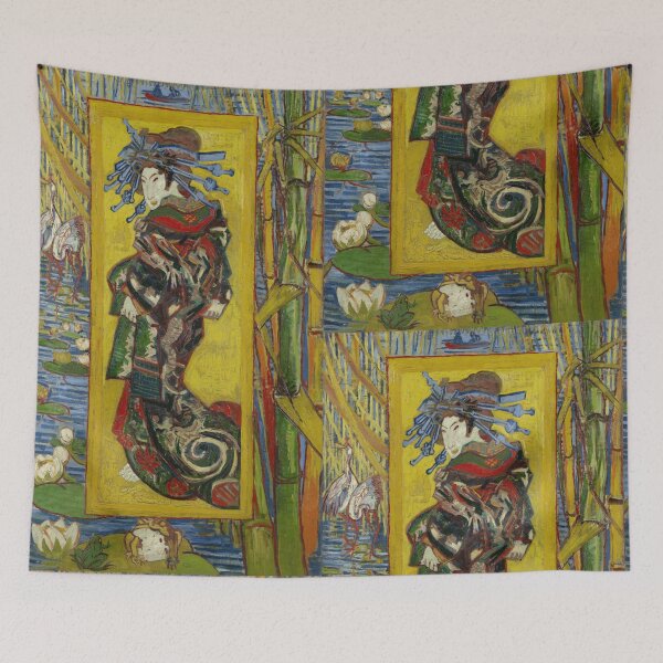 Item preview, Courtesan After Eisen by Vincent van Gogh: Japonisme Fine Art Poster designed and sold by artofuniverse.