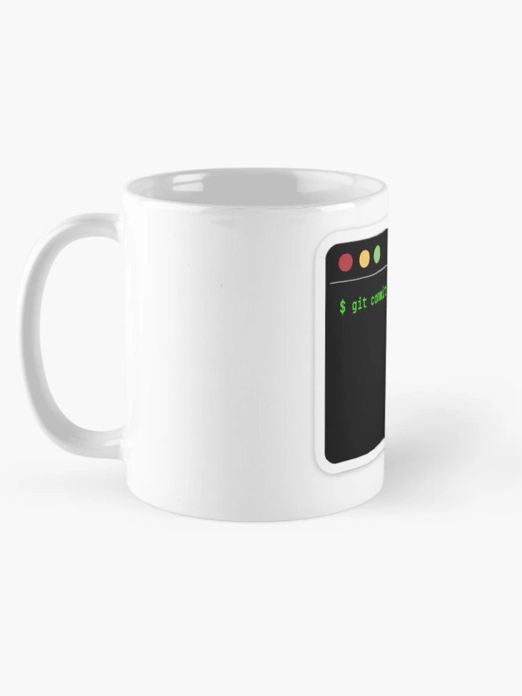 Thumbnail 5 of 6, Coffee Mug, git commit -m "done" – Minimal Developer Command designed and sold by TerminalClub.