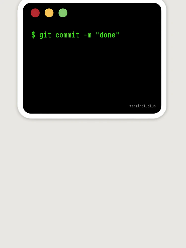 Thumbnail 6 of 6, Premium Oversized Sweatshirt, git commit -m "done" – Minimal Developer Command designed and sold by TerminalClub.
