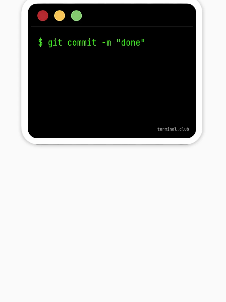 Thumbnail 6 of 6, Pullover Hoodie, git commit -m "done" – Minimal Developer Command designed and sold by TerminalClub.