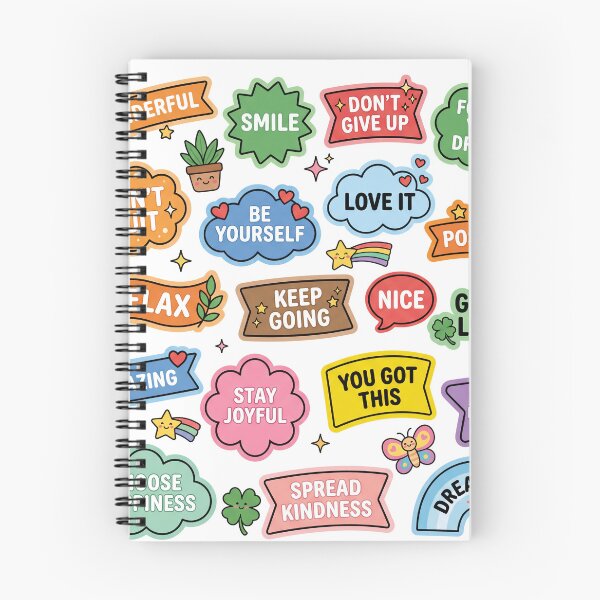 Item preview, Kawaii Positive Affirmations Sticker Sheet - Cute Motivational Quotes designed and sold by VineVibe16Studio.