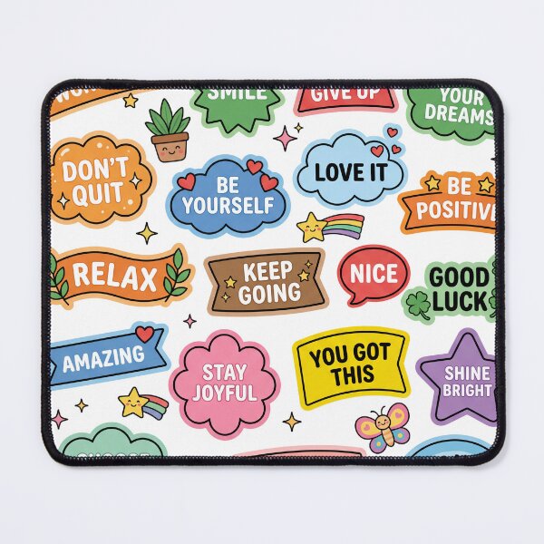 Item preview, Kawaii Positive Affirmations Sticker Sheet - Cute Motivational Quotes designed and sold by VineVibe16Studio.