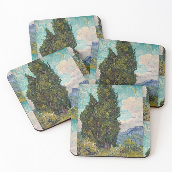 Item preview, Cypresses by Vincent van Gogh: Post Impressionist Landscape Wall Art designed and sold by artofuniverse.