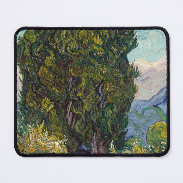 Item preview, Cypresses by Vincent van Gogh: Post Impressionist Landscape Wall Art designed and sold by artofuniverse.