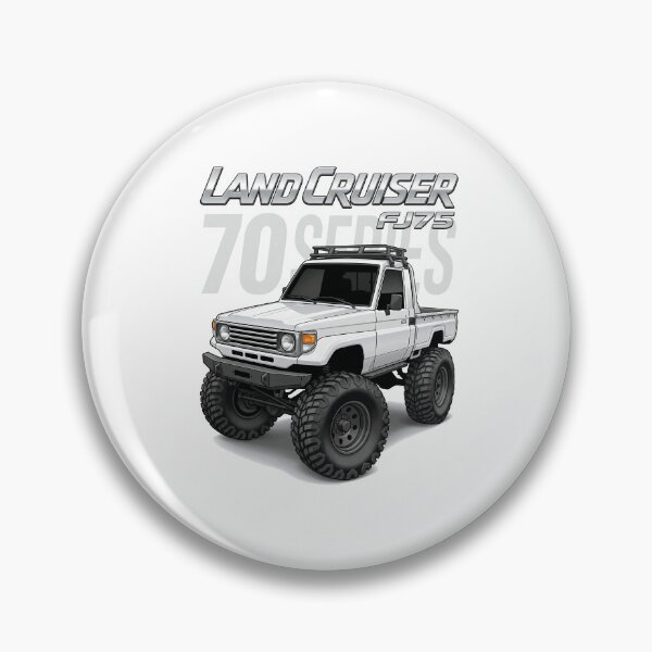 Item preview, Land Cruiser 70 Series FJ75 Pickup with rakcs Off Road Illustration designed and sold by Off-Road-Zone.