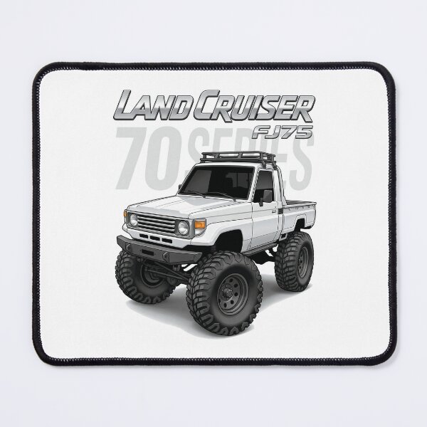 Item preview, Land Cruiser 70 Series FJ75 Pickup with rakcs Off Road Illustration designed and sold by Off-Road-Zone.