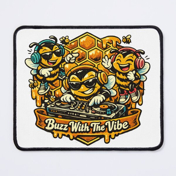 Item preview, Buzz With The Vibe DJ Bees designed and sold by Dresut.