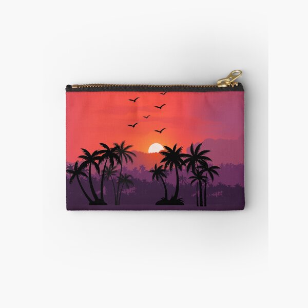 Item preview, Tropical Sunset Palm Trees Landscape Art designed and sold by Cutethings3.