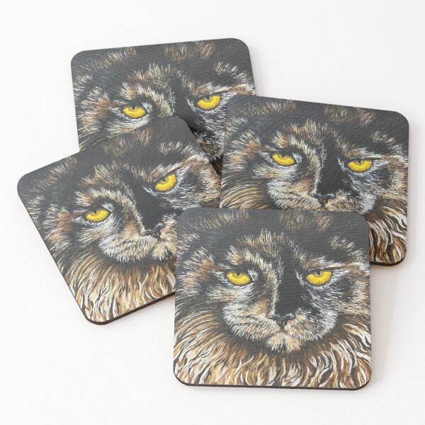 Item preview, Longhaired Tortoiseshell cat with gold eyes designed and sold by Natty D.