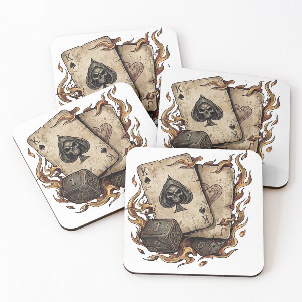 Item preview,  Burning Skull Cards and Dice designed and sold by Na-q-sh.