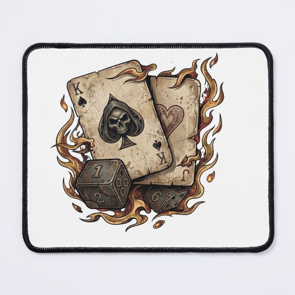 Item preview, Burning Skull Cards and Dice designed and sold by Na-q-sh.