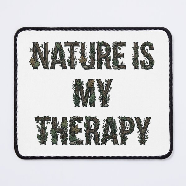Item preview, Nature Is My Therapy Woodland Typography 12 designed and sold by cj-digital.