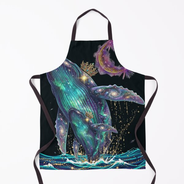 Item preview, Celestial Humpback Whale with Golden Constellations and Moon designed and sold by Diseño que alegran tu día.