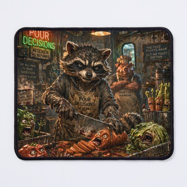 Item preview, Into the Stew — Pour Decisions Kitchen Chaos Art designed and sold by A Sinister Sly.