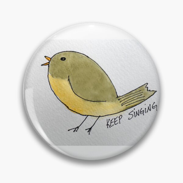 Item preview, Keep singing - bird- encouragement  designed and sold by OzzyluArt.