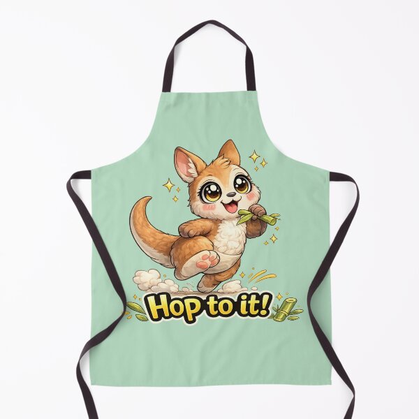 Item preview, Funny Cute Kangaroo Big Eyes Kawaii Cartoon Hop To It Jumping Kangaroo designed and sold by Nusha Creations.