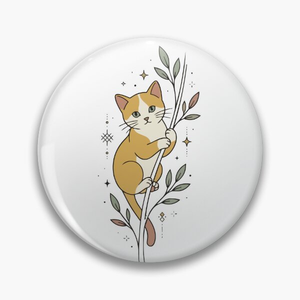 Item preview, Mystical Celestial Cat and Botanical Branch designed and sold by BestChoiceService.