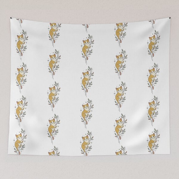 Aperçu de l'œuvre Gato Celestial Místico y Rama Botánica créée et vendue par BestChoiceService.