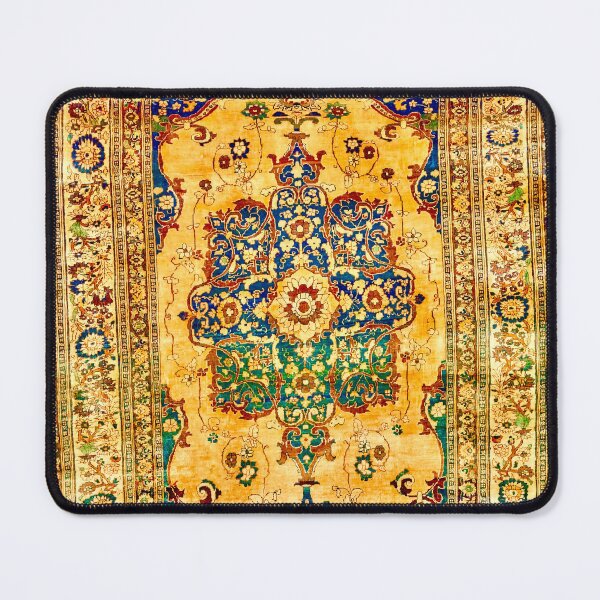 Item preview, Tabriz Persian Silk Carpet designed and sold by Vicky Brago-Mitchell®.