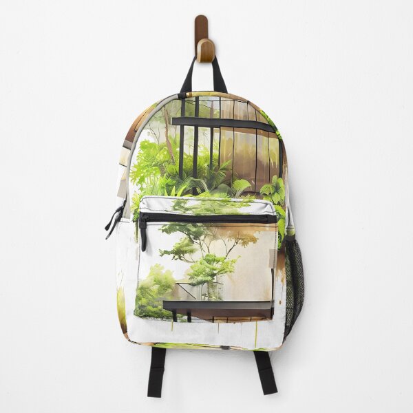 Artikelvorschau, Luxury Meets Wilderness - Modern Jungle Villa Watercolor entworfen und verkauft von Modern Nest Art.