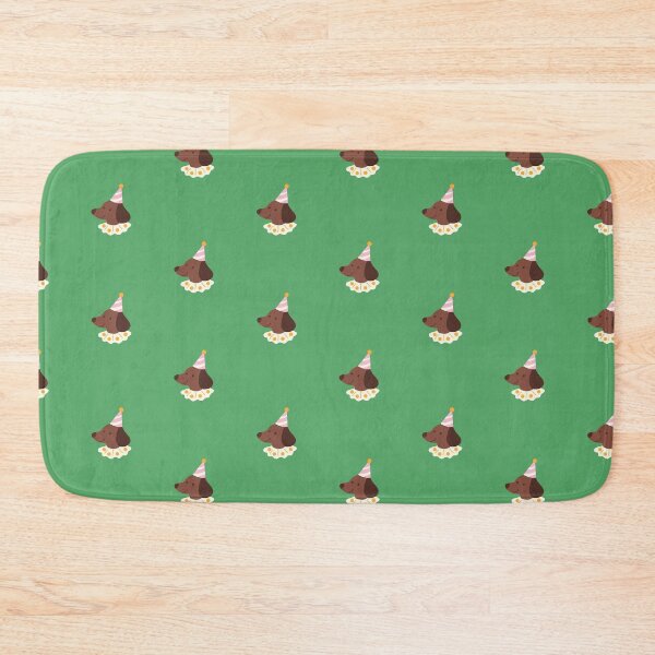 Item preview, Green Doxie Dachshund Party Seamless Pattern designed and sold by MilouiArt.