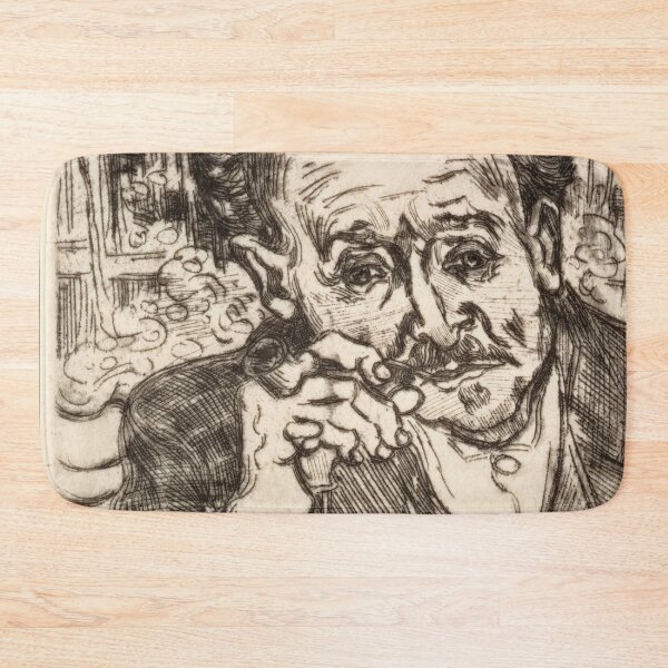Item preview, Dr Gachet by Vincent van Gogh: Expressive Post Impressionist Portrait Poster designed and sold by artofuniverse.
