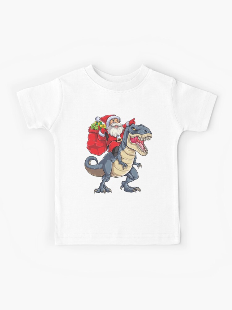 Thumbnail 1 of 2, Kids T-Shirt, Santa Riding Dinosaur T rex T Shirt Christmas Gifts X-mas Kids Boys Girls Man Women designed and sold by LiqueGifts.