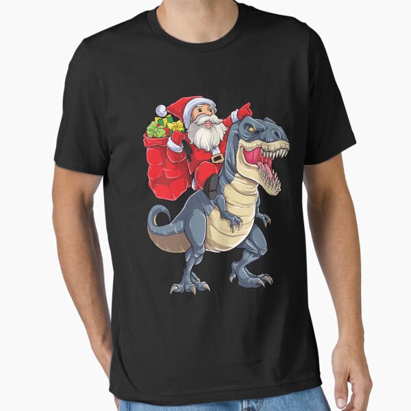 Artikel-Vorschau von Santa Reiten Dinosaurier T rex T Hemd Weihnachten Geschenke Weihnachten Kinder Jungen Mädchen Mann Frauen, designt und verkauft von LiqueGifts.