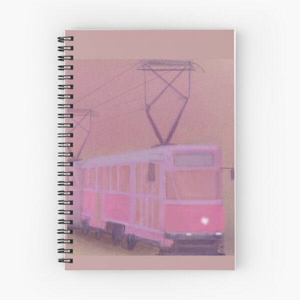 Item preview, pink purple tram designed and sold by ShePaintsMusic.