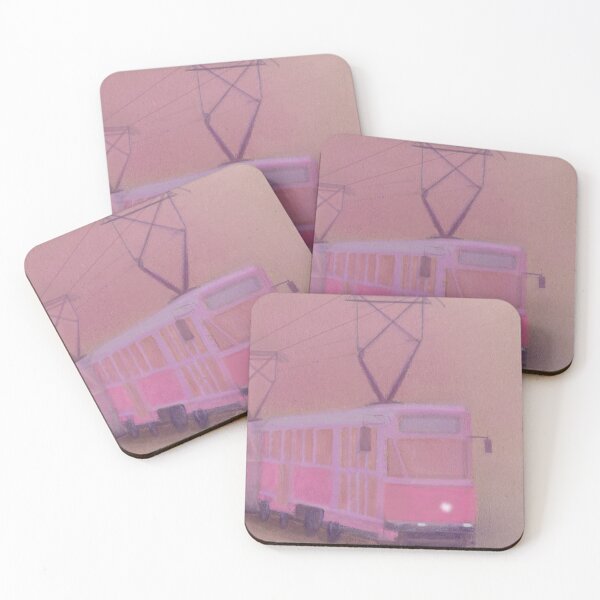 Item preview, pink purple tram designed and sold by ShePaintsMusic.