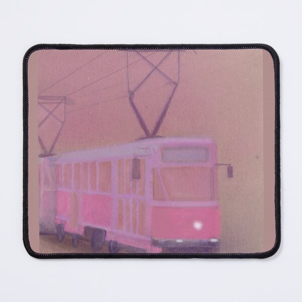 Item preview, pink purple tram designed and sold by ShePaintsMusic.