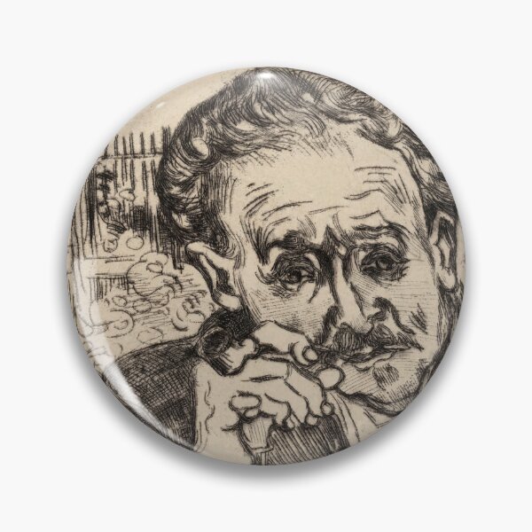 Item preview, Dr Gachet Man With a Pipe by Vincent van Gogh: Expressive Portrait Poster designed and sold by artofuniverse.