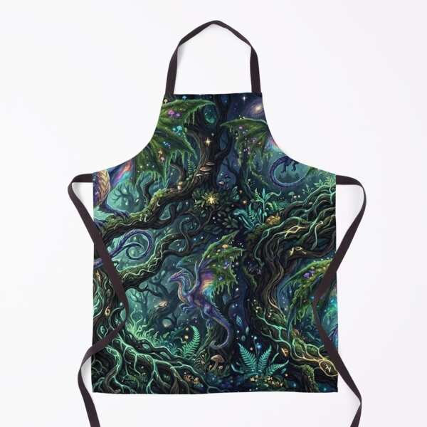 Item preview, Opal Scale Drake - Mossy Wings & Glowing Mushrooms Pattern designed and sold by InnerwayStudio.