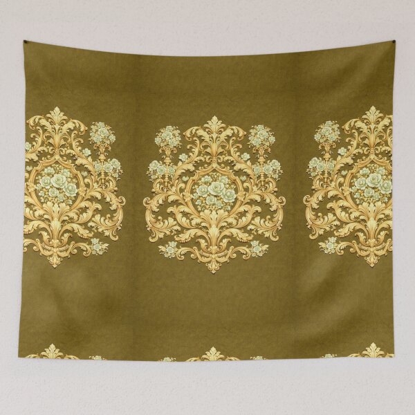 Item preview, Gold Rococo & Mint Green Roses - Vertical designed and sold by DesignsByPrnces.