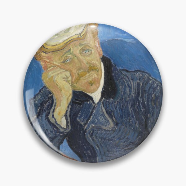 Item preview, Dr Paul Gachet by Vincent van Gogh: Post Impressionist Portrait Print designed and sold by artofuniverse.