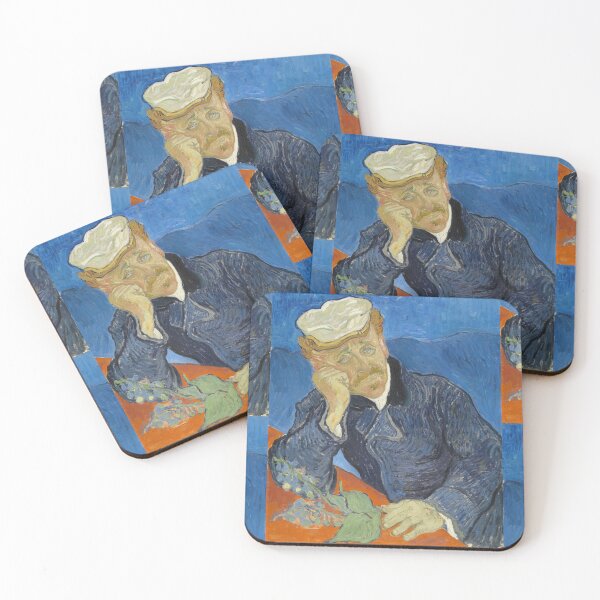Item preview, Dr Paul Gachet by Vincent van Gogh: Post Impressionist Portrait Print designed and sold by artofuniverse.