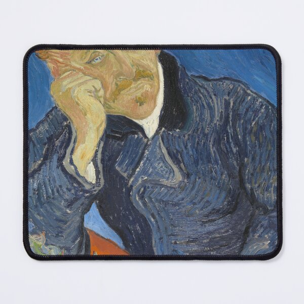 Item preview, Dr Paul Gachet by Vincent van Gogh: Post Impressionist Portrait Print designed and sold by artofuniverse.
