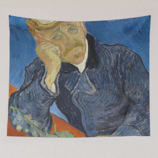 Item preview, Dr Paul Gachet by Vincent van Gogh: Post Impressionist Portrait Print designed and sold by artofuniverse.