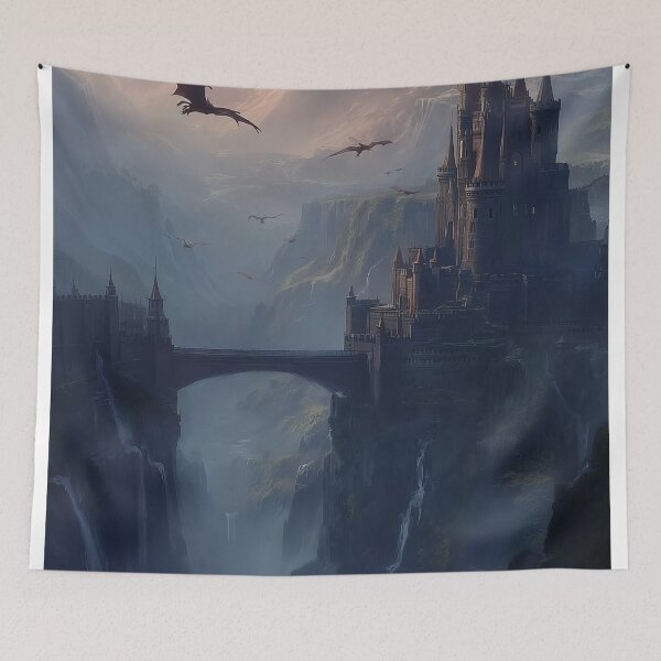 Item preview, Citadel of Dragons Above the Abyss designed and sold by oanaunciuleanu.