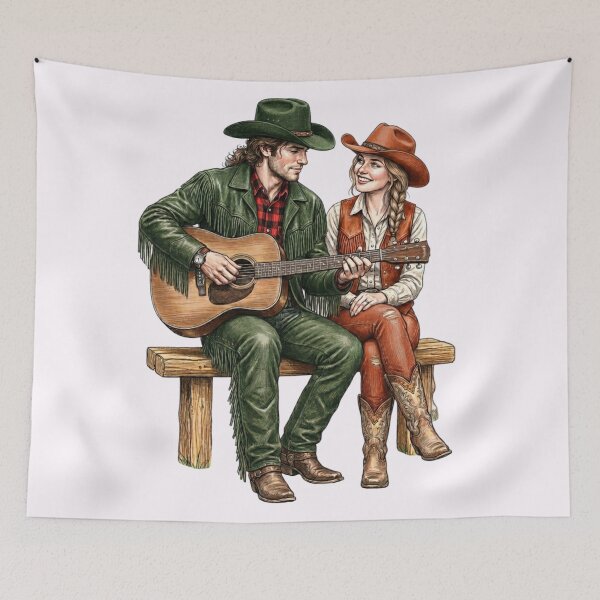 Item preview, Love and the sound of the guitar. designed and sold by PP&RAINBOW SHOP.