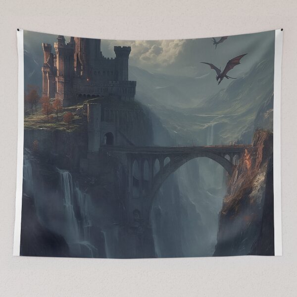 Item preview, Citadel of Dragons Above the Abyss designed and sold by oanaunciuleanu.