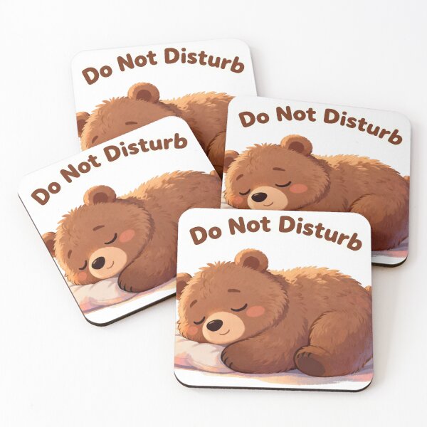 Item preview, Do Not Disturb – Cute Sleepy Bear Kawaii Cozy Design designed and sold by Modefissi.