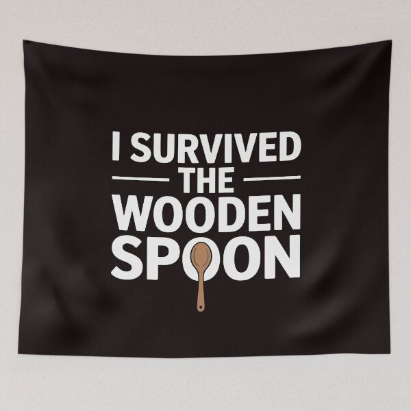 Item preview, I Survived The Wooden Spoon – Wooden Spoon Wielding Mother Humor designed and sold by Redgiant87x.