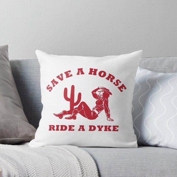 Item preview, Save a Horse Ride A Dyke - Vintage Cowgirl Howdy Lesbians designed and sold by Teeter-Totter.