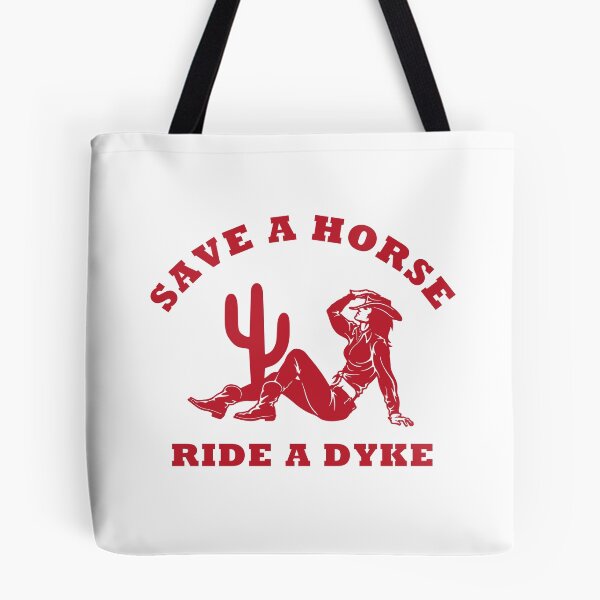 Item preview, Save a Horse Ride A Dyke - Vintage Cowgirl Howdy Lesbians designed and sold by Teeter-Totter.