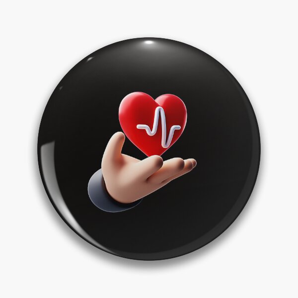 Item preview,  3D Heart Pulse Rate in Hand Icon designed and sold by Creatby7030.