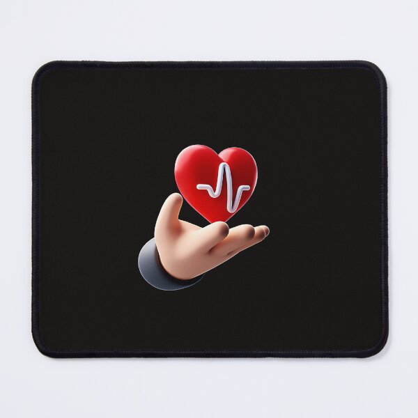 Item preview, 3D Heart Pulse Rate in Hand Icon designed and sold by Creatby7030.